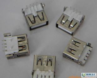 USBA母90度、90度沉板式、180度貼板式無(wú)卷邊系列_電子元器件